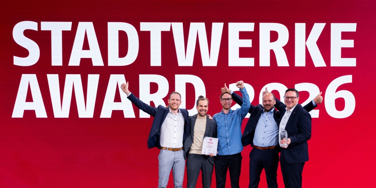 2. Platz des Stadtwerke Awards Stadtwerke Saarbrücken Netz und greenventory